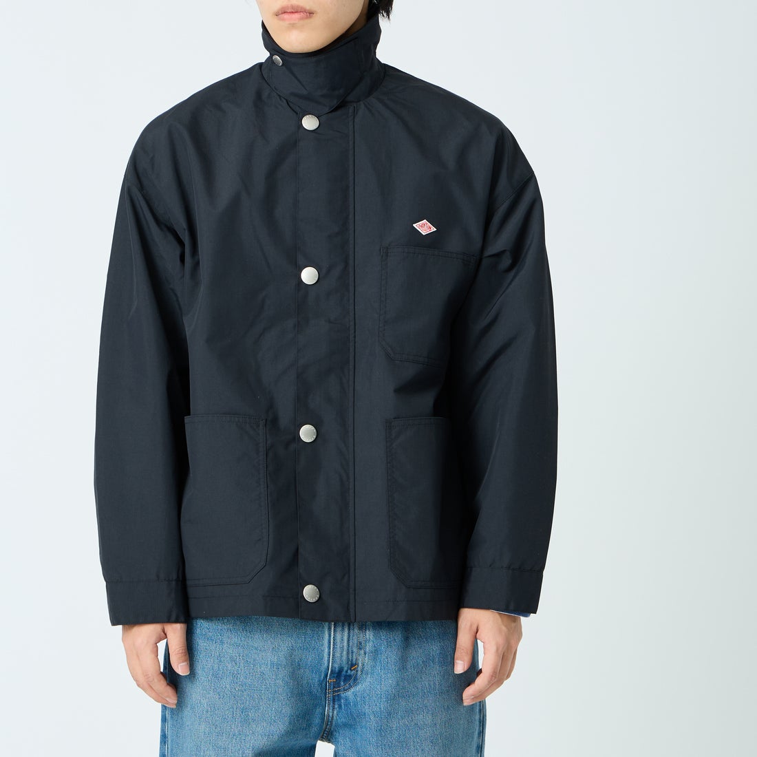 DANTON [ダントン] ナイロンタフタ カバーオールジャケット [DT-A0647STV] BLACK