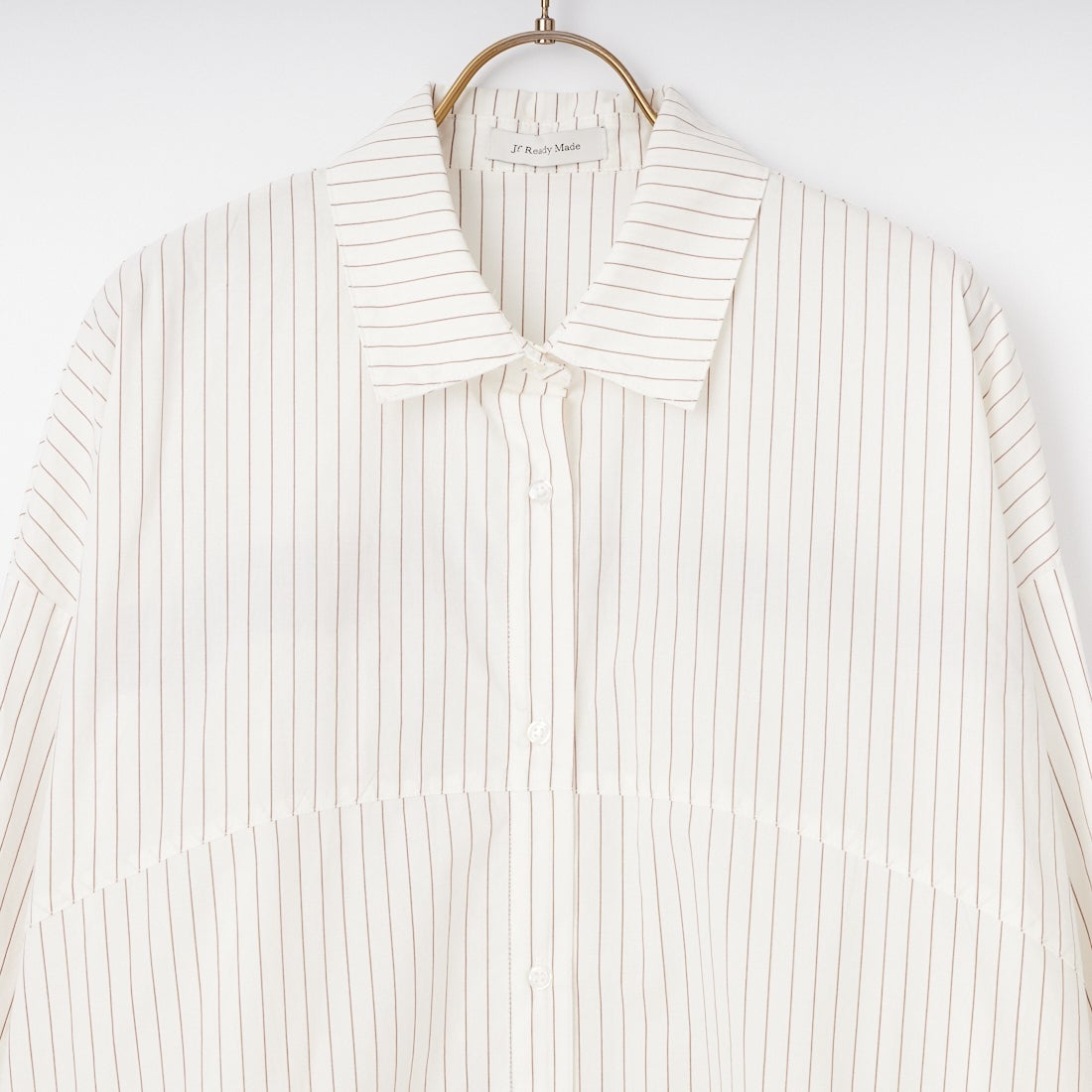 Jf Ready Made [ジェイエフレディメイド] コーマコットン オーバーギャザーブラウス [4126101] ｱｲﾎﾞﾘｰ/ﾌﾞﾗ