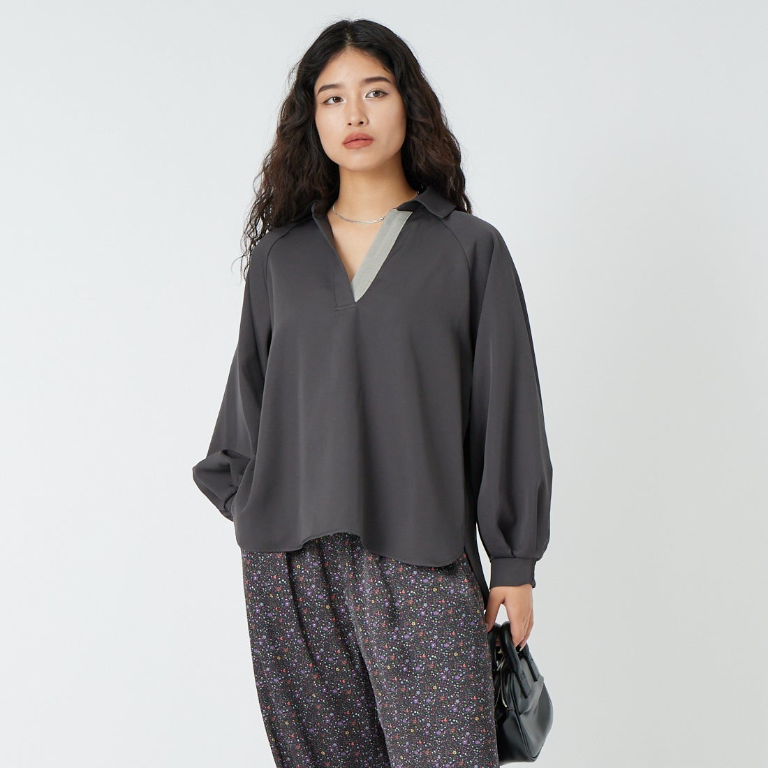 ﾁｬｺｰﾙ&&モデル身長：162cm 着用サイズ：F&&