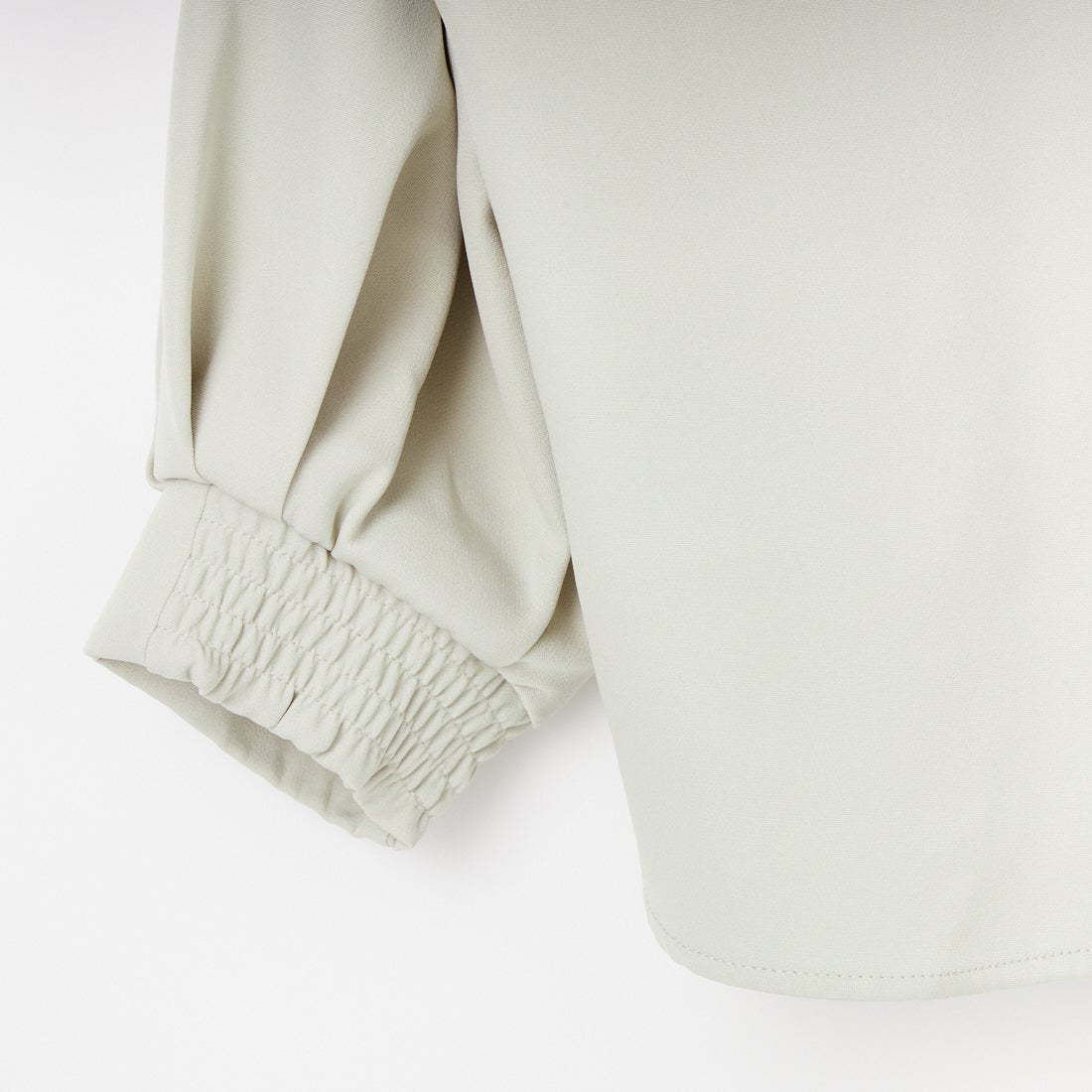 Jf Ready Made [ジェイエフレディメイド] パウダーストレッチ スキッパーブラウス [4126104] ﾗｲﾄｸﾞﾚｰ