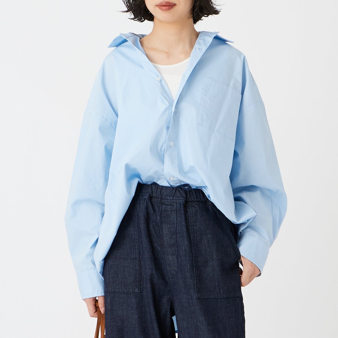 336 SAX&&モデル身長：162cm 着用サイズ：F&&