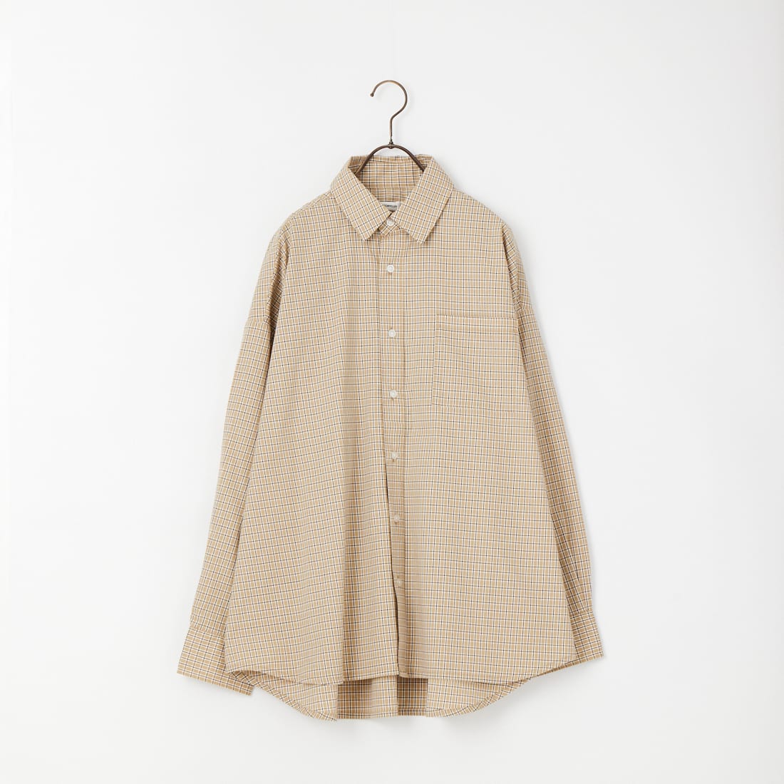 Jeans Factory Clothes [ジーンズファクトリークローズ] メンズライクビッグシャツ [IN7-SH-6] BEIGE CHK