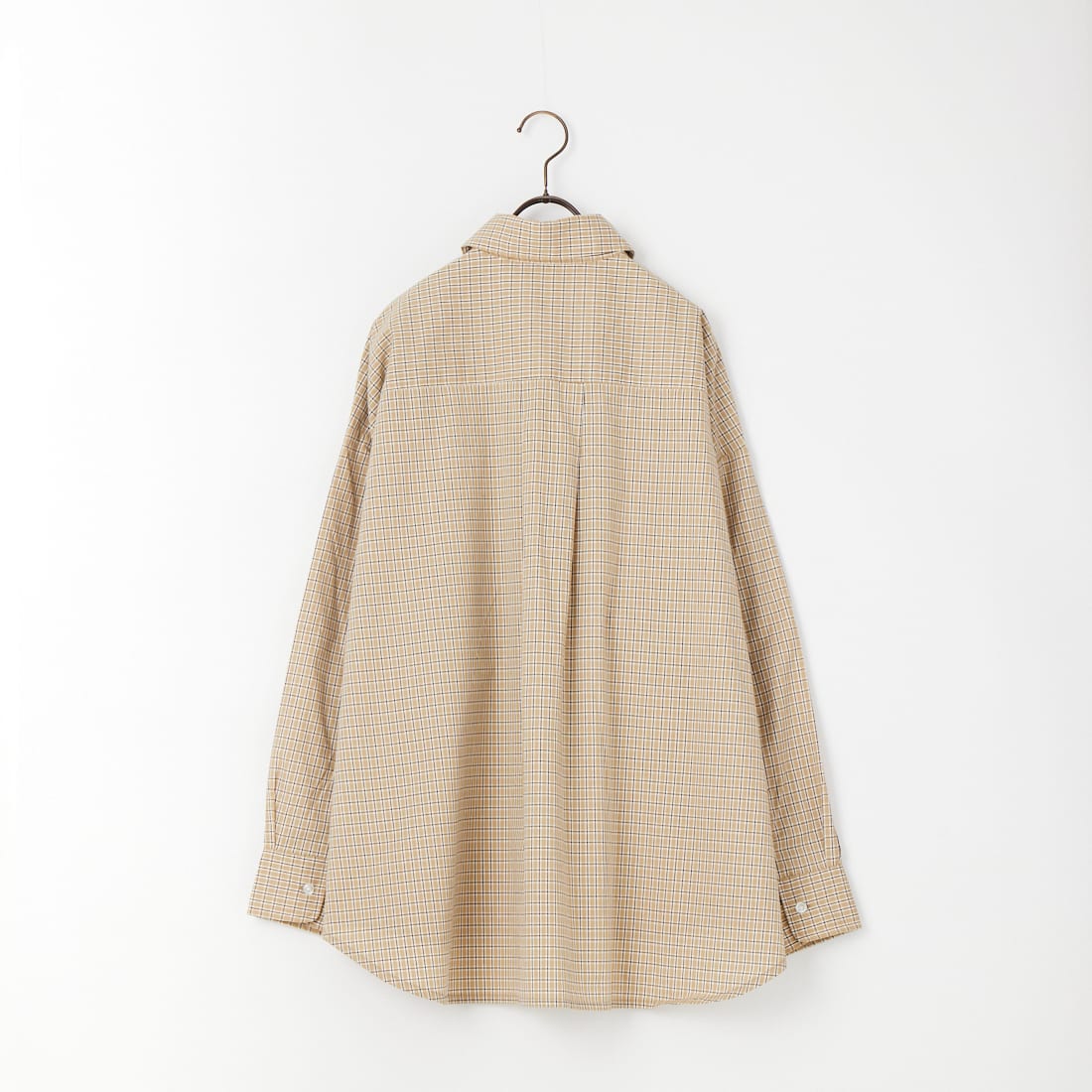 Jeans Factory Clothes [ジーンズファクトリークローズ] メンズライクビッグシャツ [IN7-SH-6] BEIGE CHK