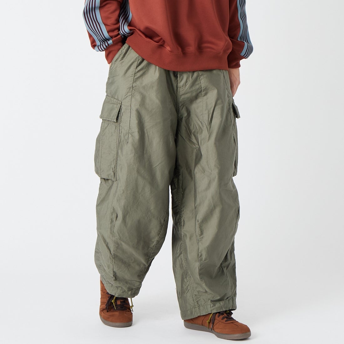 A OLIVE&&モデル身長：179cm 着用サイズ：S&&