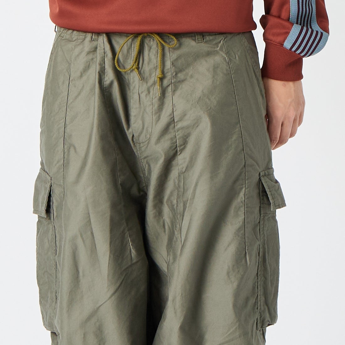 Needles ヒザデル パンツ XS ワイド ニードルズ カーキ ニードルス needles B'2nd 別注 トラックパンツ H D ヒザデル カーキ XS｜Yahoo
