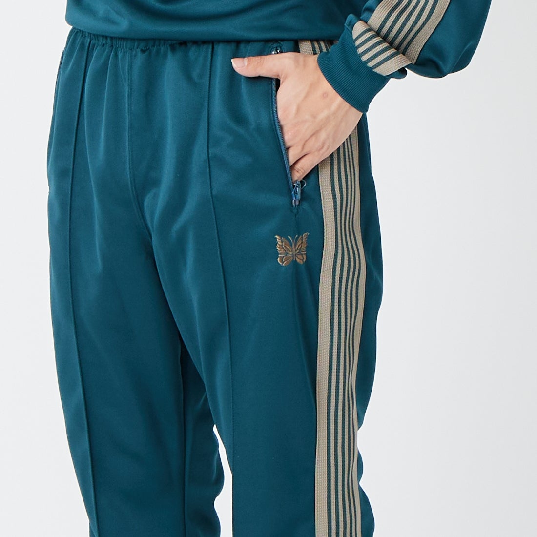 Needles [ニードルズ] ブーツカットトラックパンツ [SX408] B GREEN