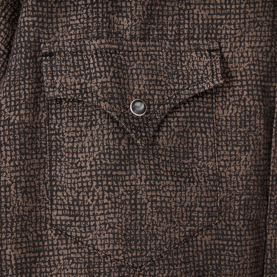 Needles [ニードルズ] ショートスリーブウェスタンシャツ [SX271] B BROWN