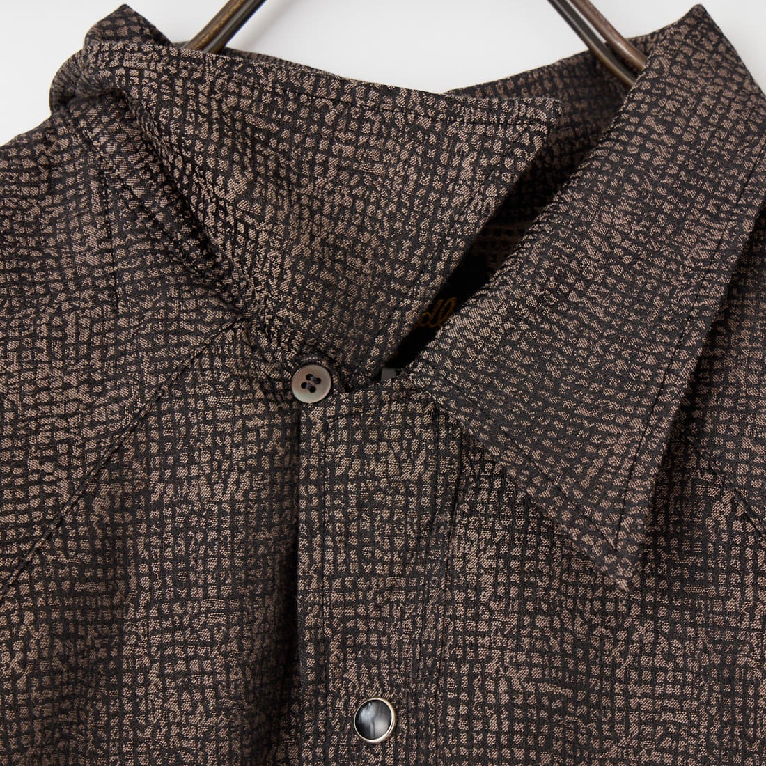 Needles [ニードルズ] ショートスリーブウェスタンシャツ [SX271] B BROWN