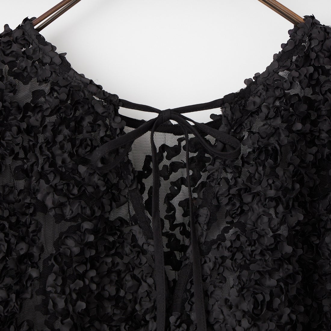 TORRAZZO DONNA [トラッゾドンナ] フラワーレースAライントップス [6265-571] 19 BLACK