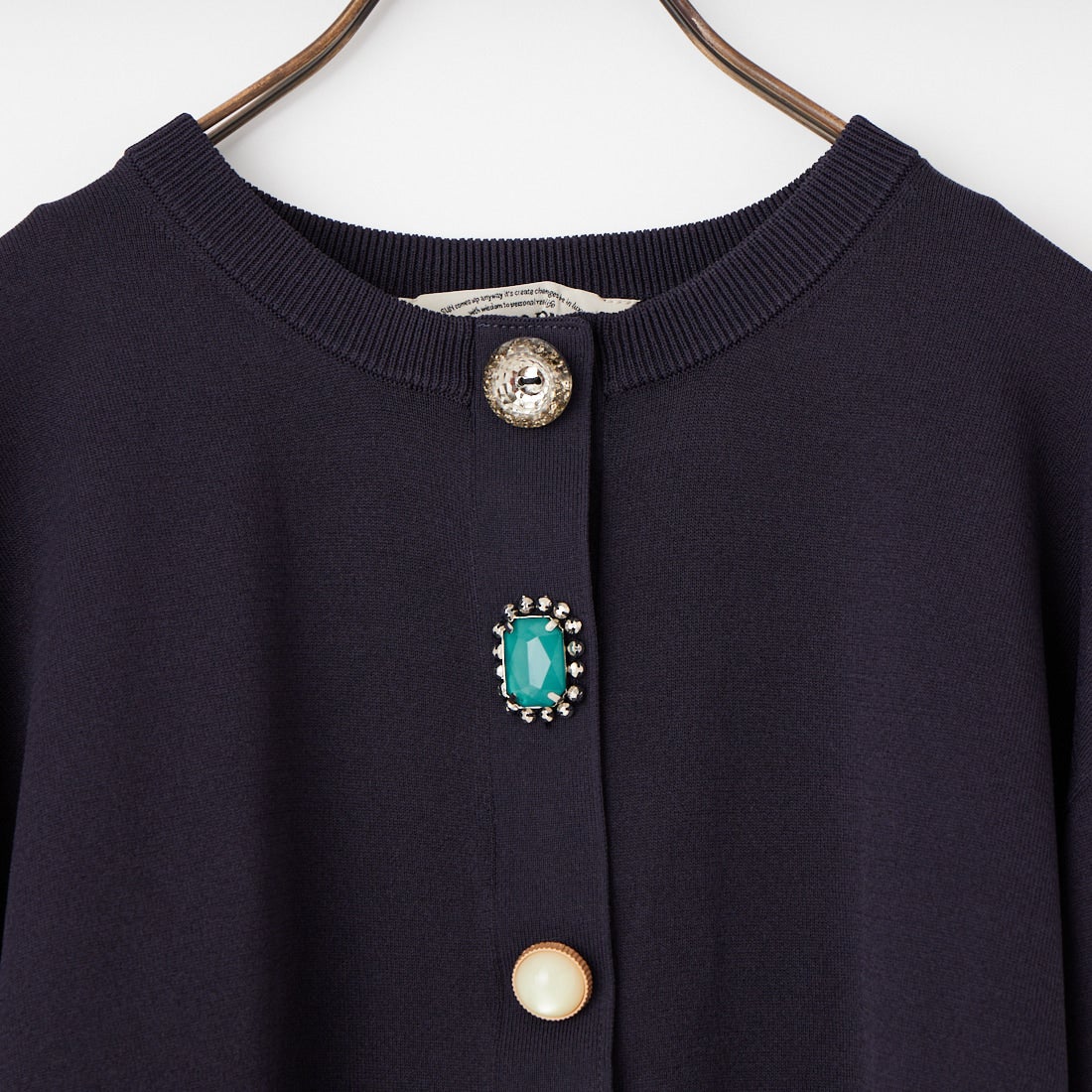 TORRAZZO DONNA [トラッゾドンナ] ビジューカーディガン [6265-685] 98 NAVY