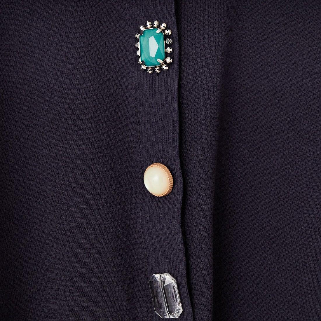 TORRAZZO DONNA [トラッゾドンナ] ビジューカーディガン [6265-685] 98 NAVY