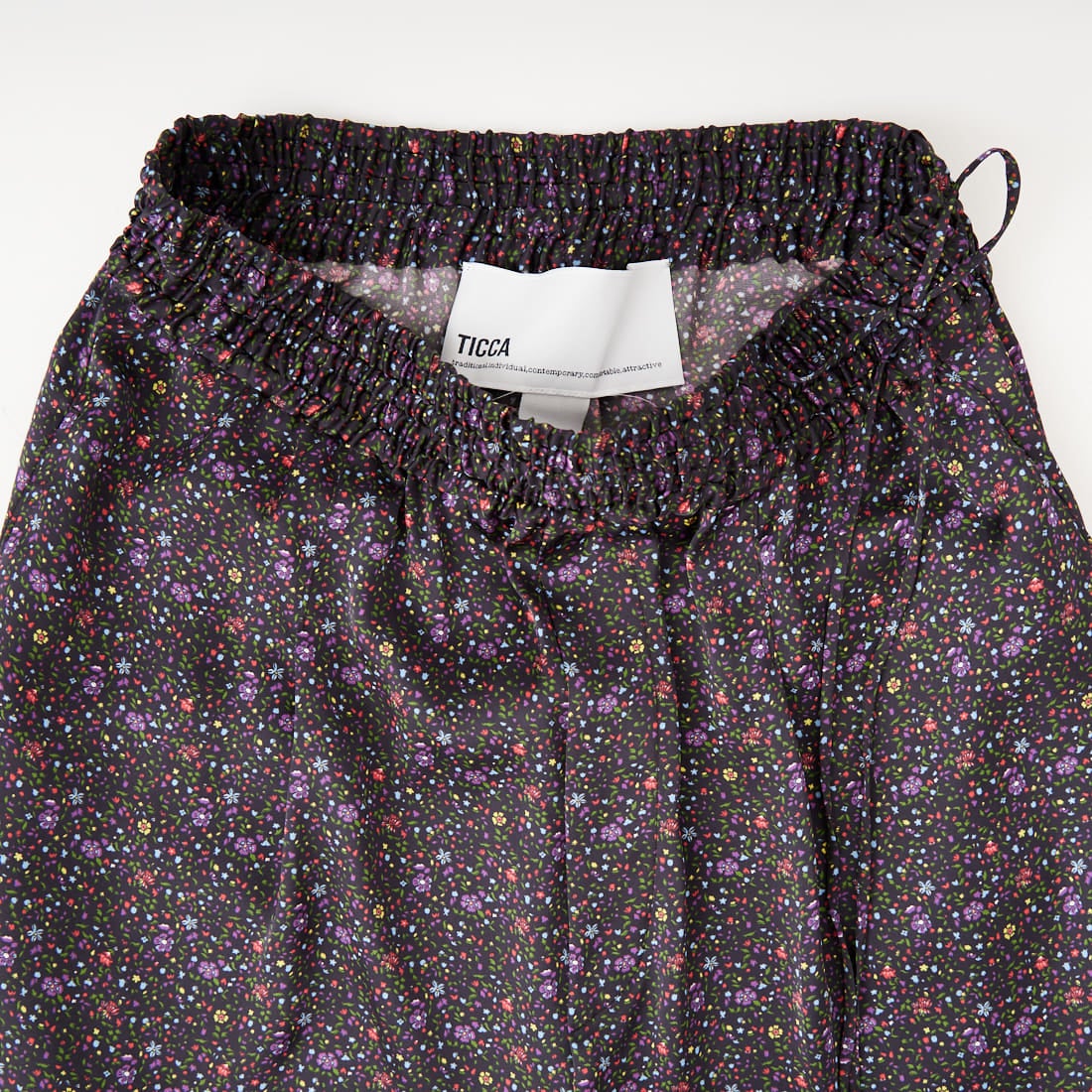 TICCA [ティッカ] リトルフラワープリントパンツ [TBFS-082] NAVY