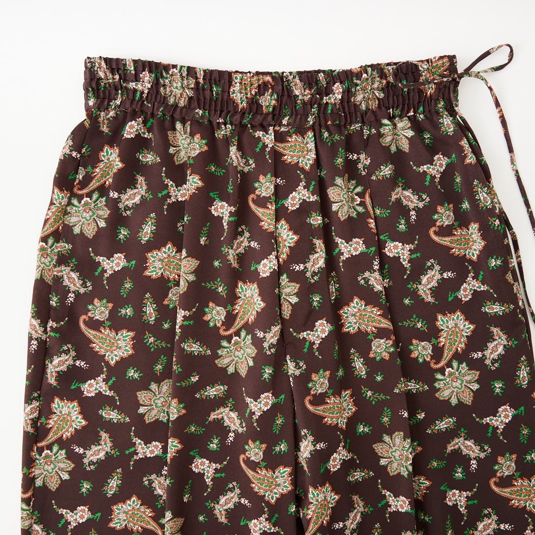 TICCA [ティッカ] ペイズリープリントパンツ [TBFS-092] BROWN
