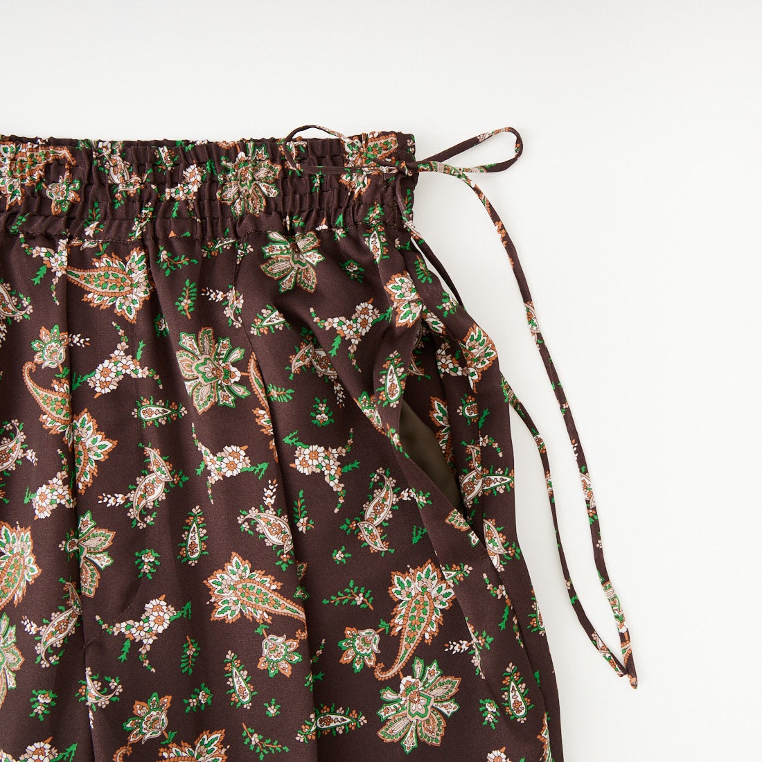 TICCA [ティッカ] ペイズリープリントパンツ [TBFS-092] BROWN