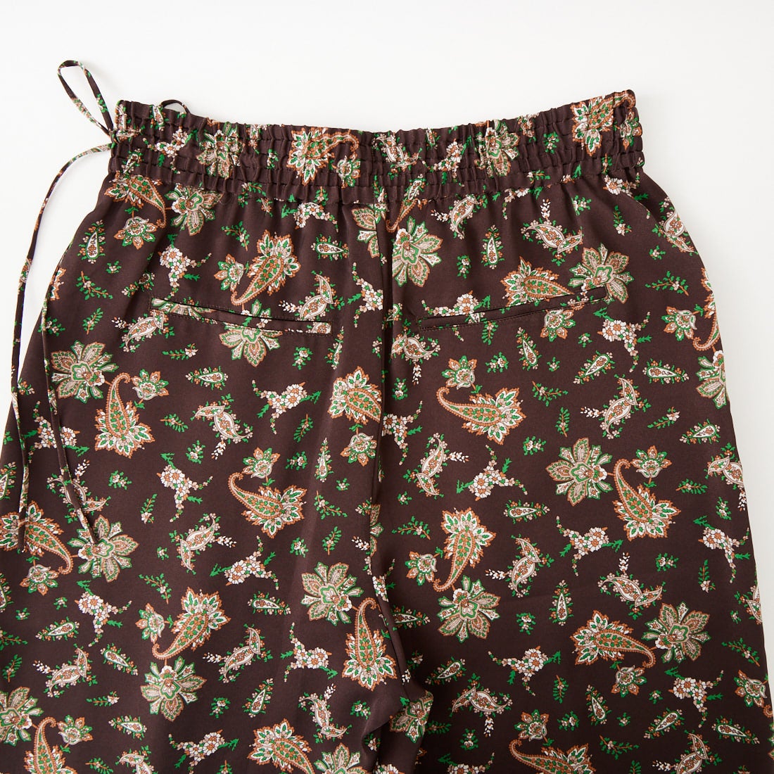 TICCA [ティッカ] ペイズリープリントパンツ [TBFS-092] BROWN