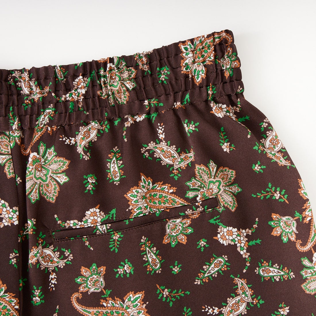 TICCA [ティッカ] ペイズリープリントパンツ [TBFS-092] BROWN