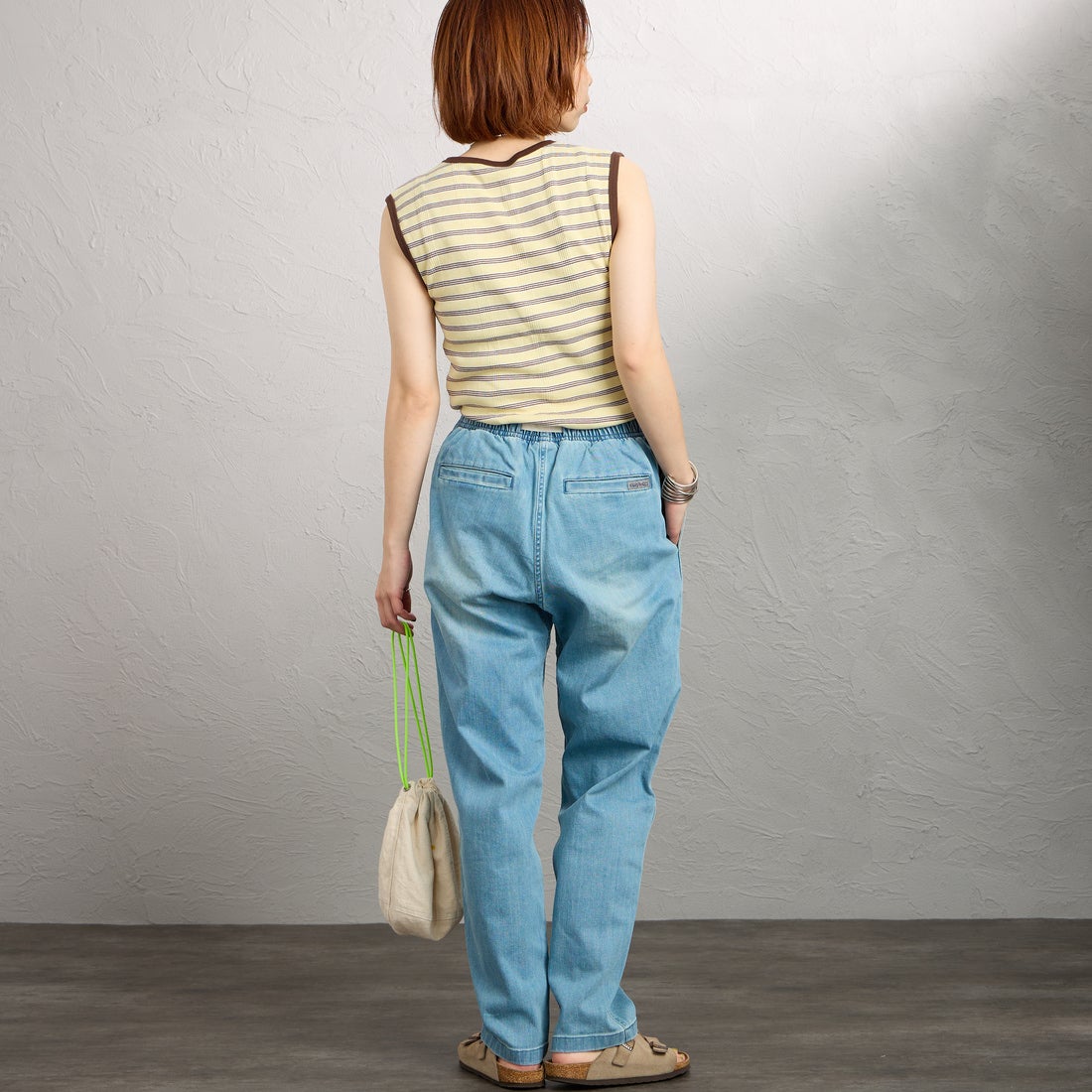GRAMiCCi [グラミチ] 別注 ストレッチデニム エブリデイパンツ [GUP6-S2014-JF] MEDIUM USE &&モデル身長：158cm 着用サイズ：S&&