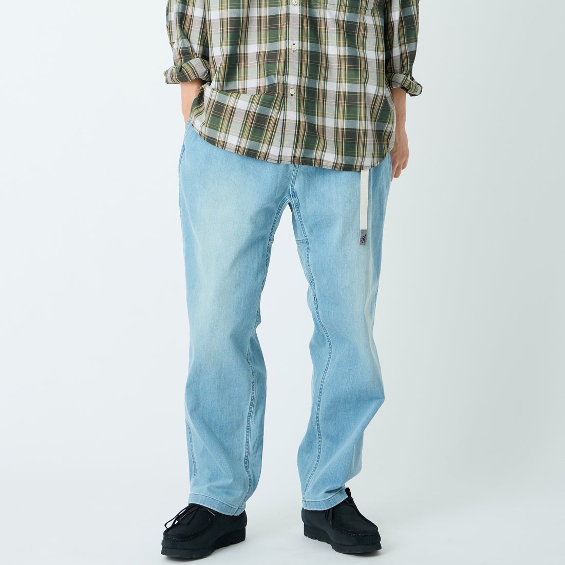 GRAMiCCi [グラミチ] 別注 ストレッチデニム エブリデイパンツ [GUP6-S2014-JF] MEDIUM USE &&モデル身長：179cm 着用サイズ：XL&&