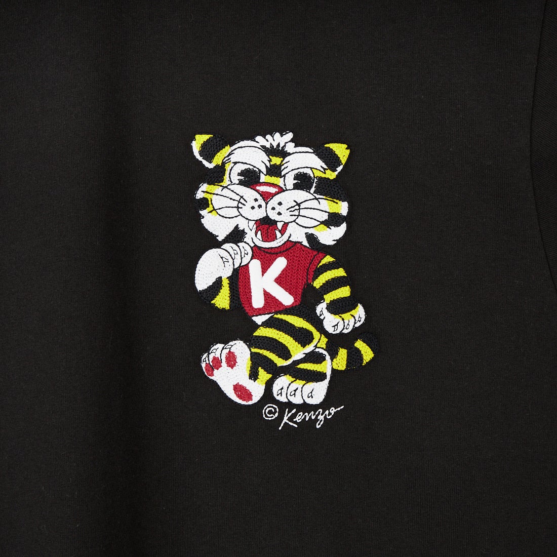 KENZO [ケンゾー] KENZO Wild Tiger エンブロイダリーオーバーサイズTシャツ [FG55TS4044SY] 99J BLACK