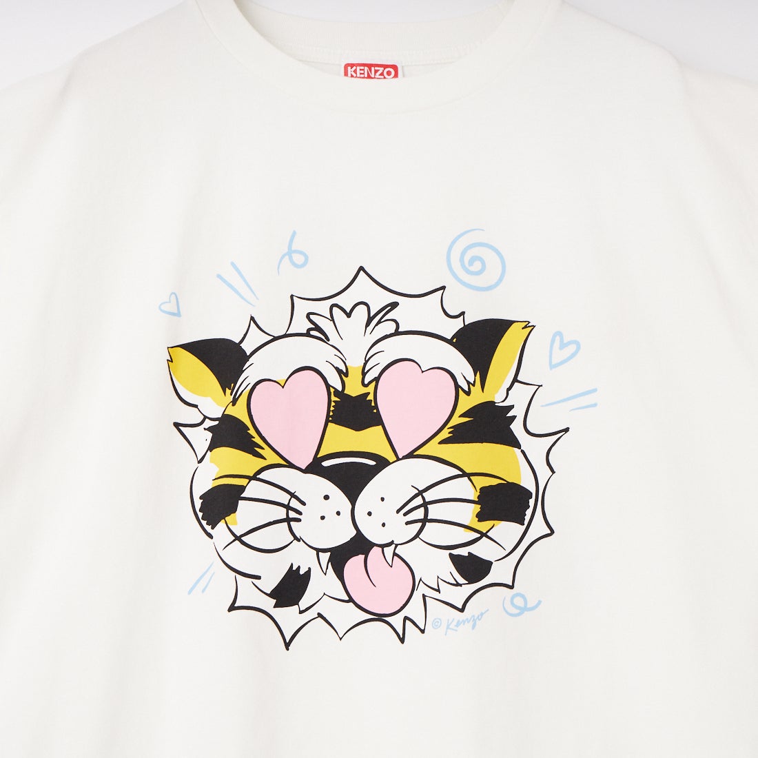 KENZO [ケンゾー] KENZO Wild Tiger オーバーサイズTシャツ [FG55TS4034SG] 02 OFF WHI