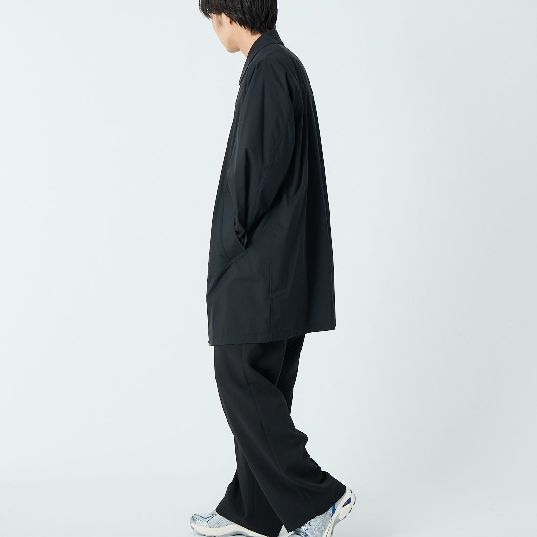 SEDAN ALL-PURPOSE [セダン オールパーパス] バルカラーオールパーパスコート [SD26S-JK02] BLACK &&モデル身長：179cm 着用サイズ：L&&