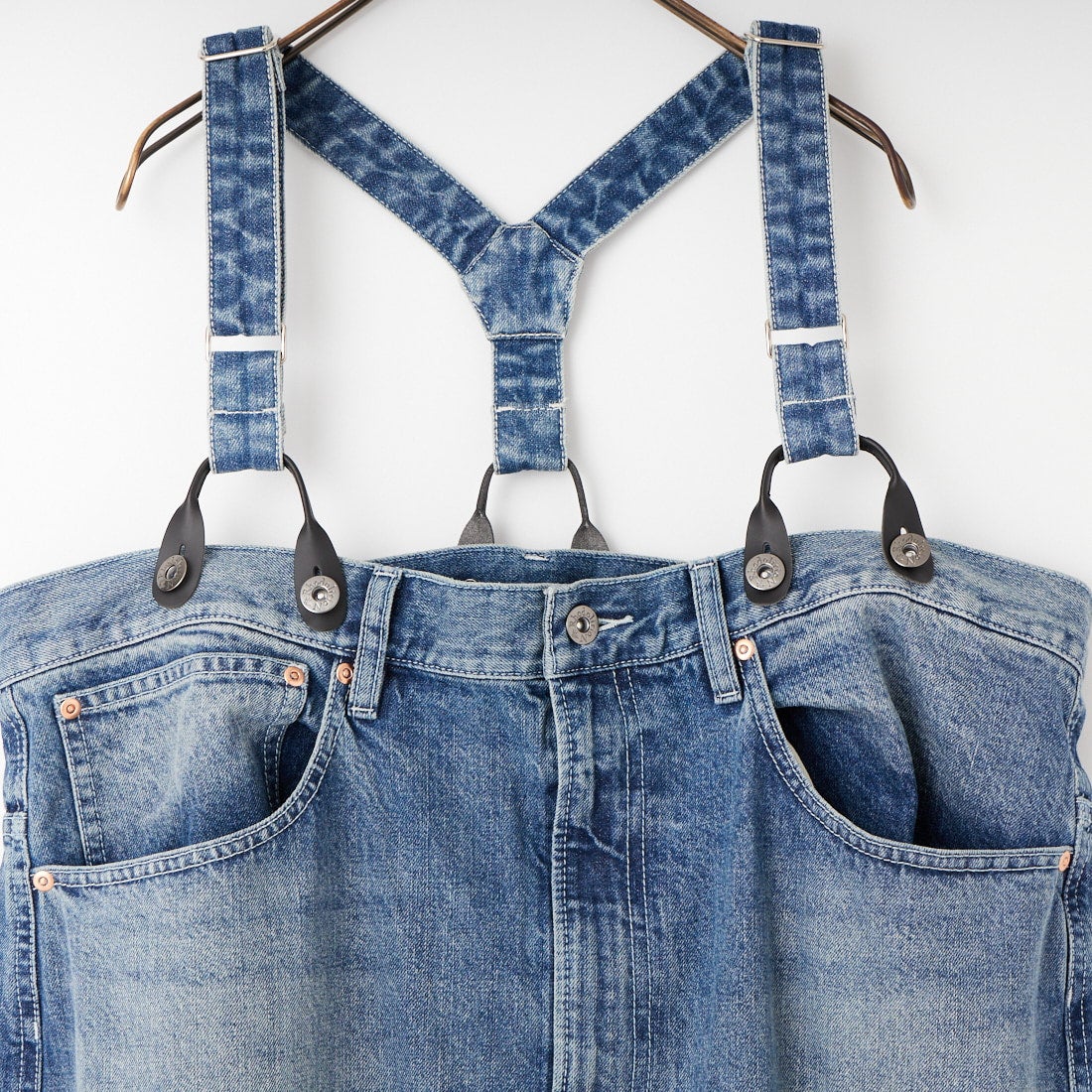 RhodolirioN [ロドリリオン] 5ポケットサスペンダーデニムパンツ [SW1043] INDIGOCK