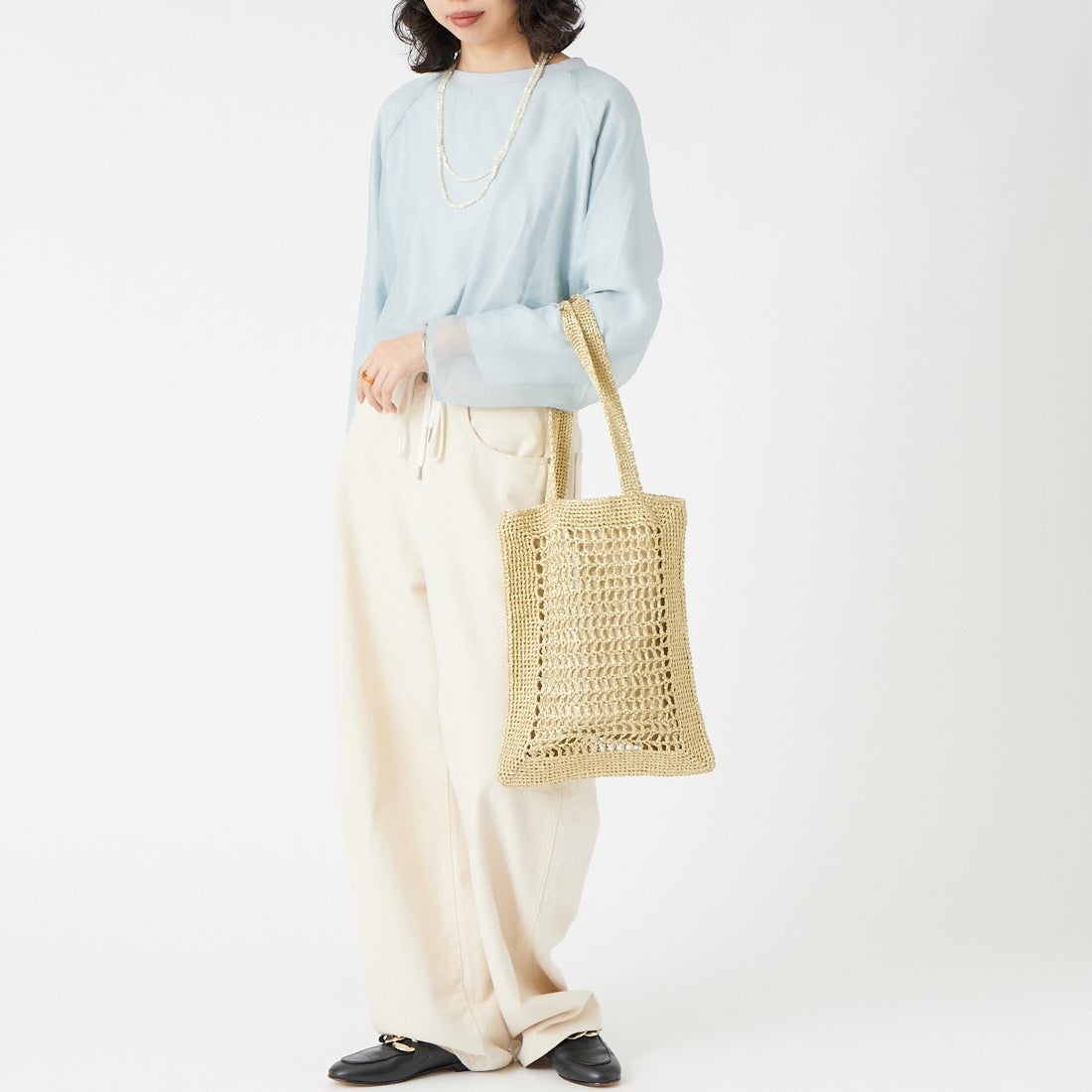 CACHELLIE [カシェリエ] メタリックフラットトートバッグ [C8838] GOLD