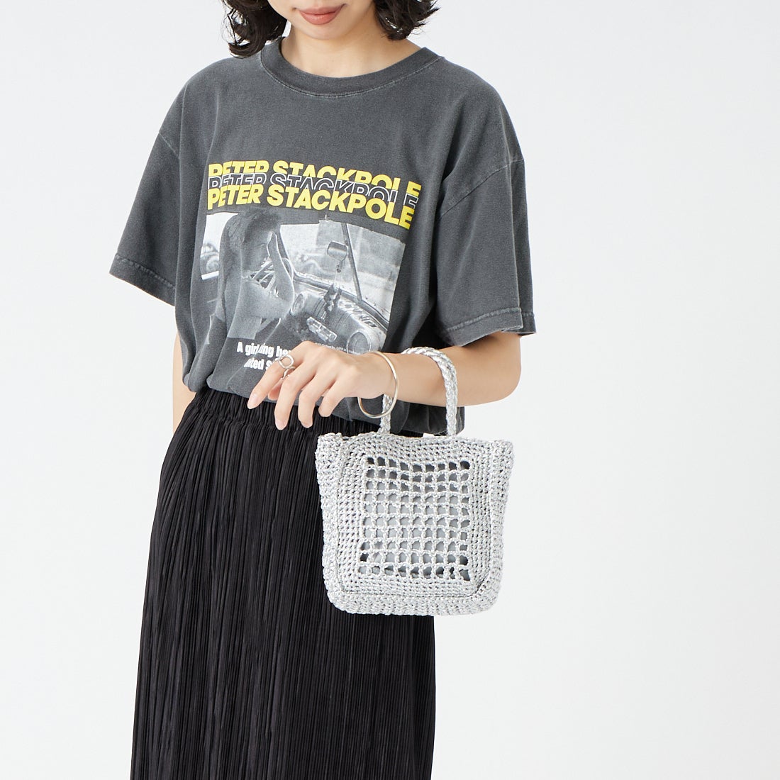 CACHELLIE [カシェリエ] メタリック2WAYショルダーバッグ [C8839] SILVER