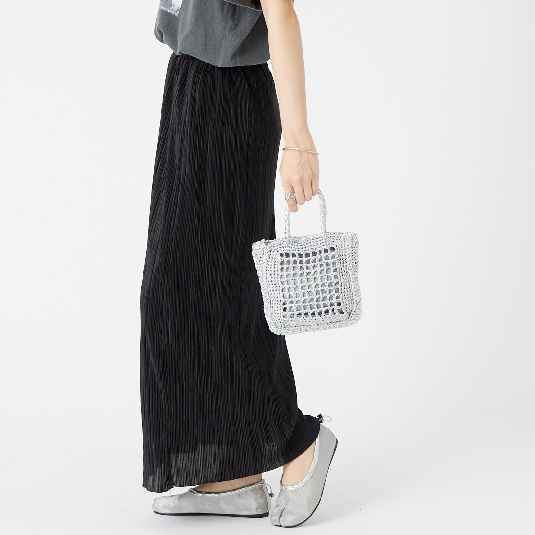 CACHELLIE [カシェリエ] メタリック2WAYショルダーバッグ [C8839] SILVER