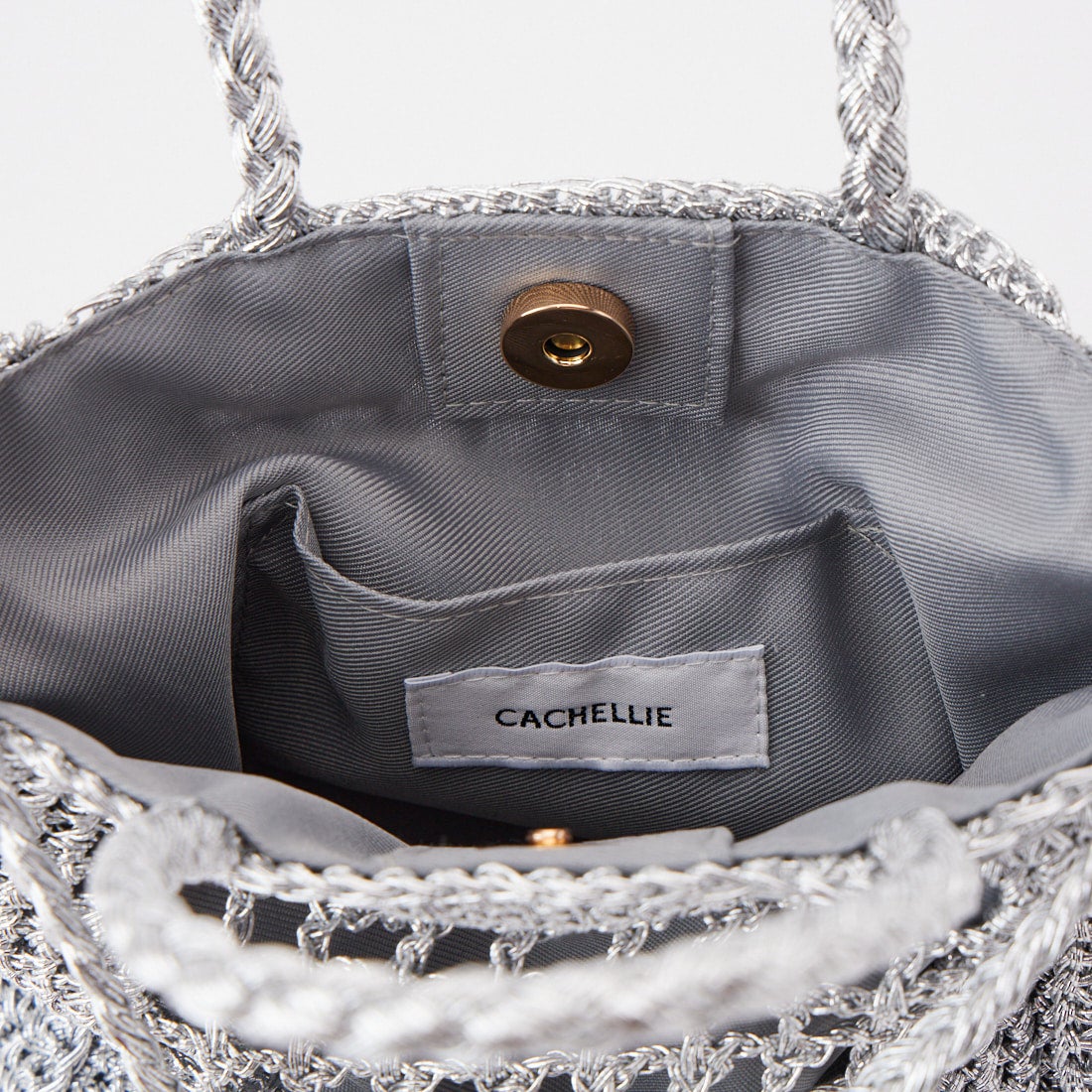 CACHELLIE [カシェリエ] メタリック2WAYショルダーバッグ [C8839] SILVER