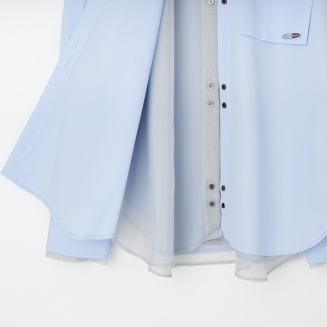 MAISON SPECIAL [メゾンスペシャル] シアーシャツ [21261315302] BLU