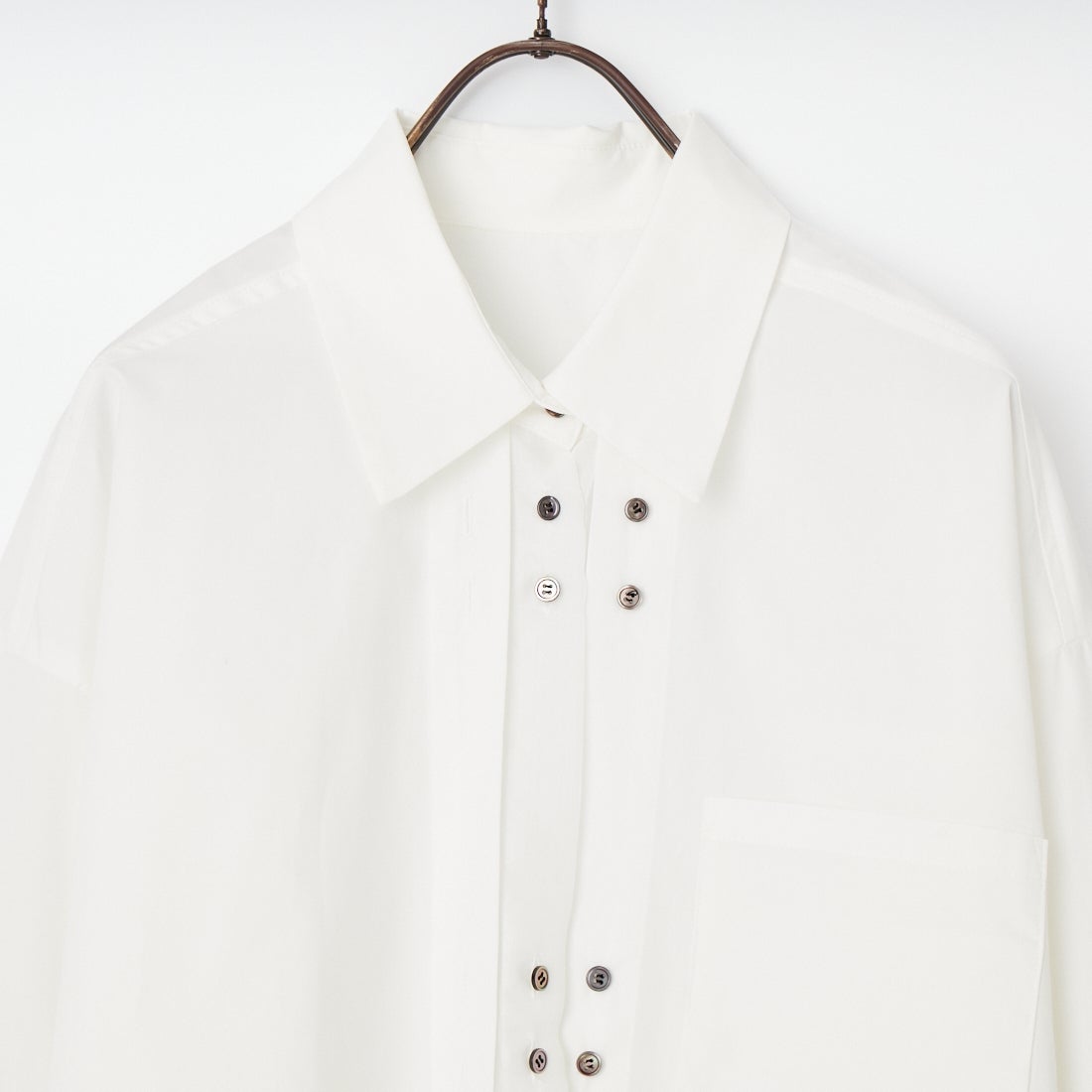 MAISON SPECIAL [メゾンスペシャル] シアーシャツ [21261315302] WHT