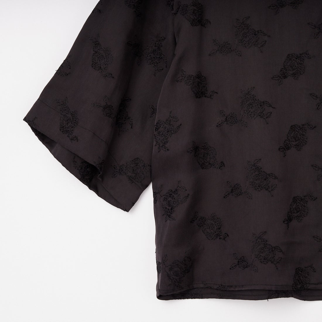 TICCA [ティッカ] ローズエンブロイダリーシャツ [TBFS-102] CHARCOAL G