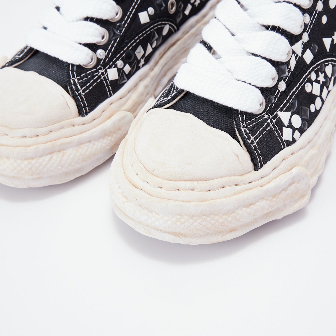 Maison MIHARA YASUHIRO [メゾン ミハラヤスヒロ] PETERSON23 グラフィティプリント キャンバススニーカー [A16FW724] BLACK