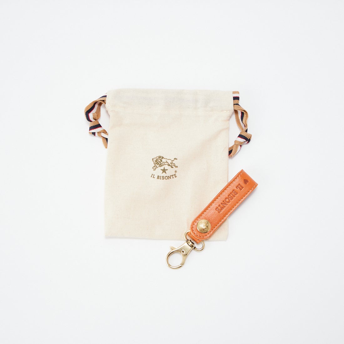 IL BISONTE [イルビゾンテ] レザーキーホルダー [54262305350] 45 CARAMEL