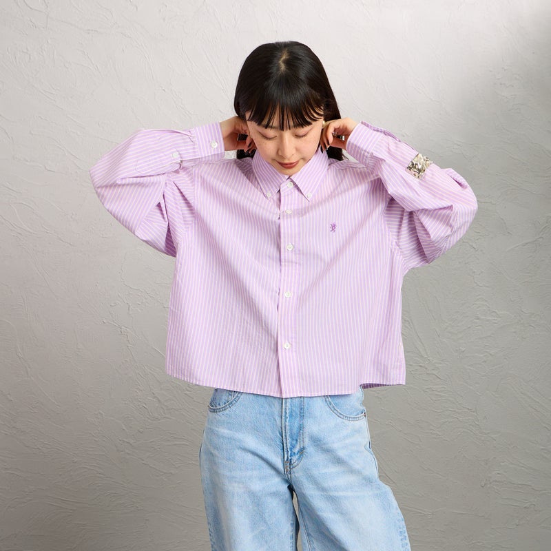 Gymphlex [ジムフレックス] ショートボタンダウンシャツ [GY-B0203TRR 