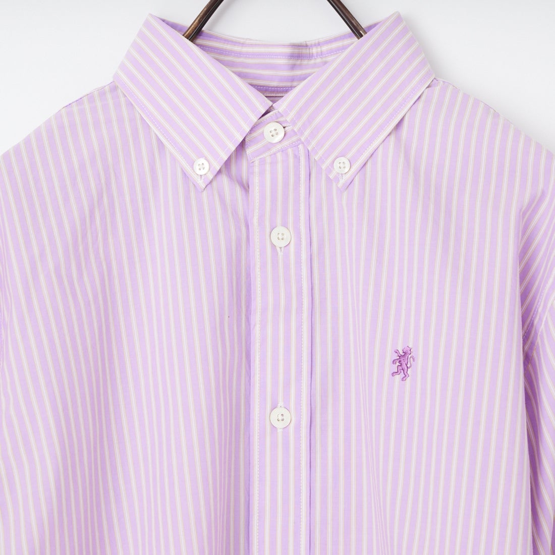 Gymphlex [ジムフレックス] ショートボタンダウンシャツ [GY-B0203TRR] PPL/YEL ST