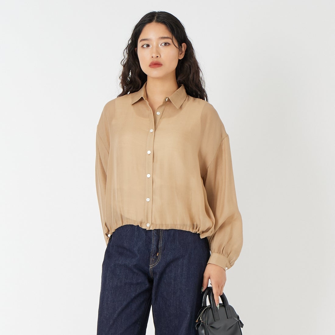 710 ﾍﾞｰｼﾞｭ&&モデル身長：162cm 着用サイズ：F&&