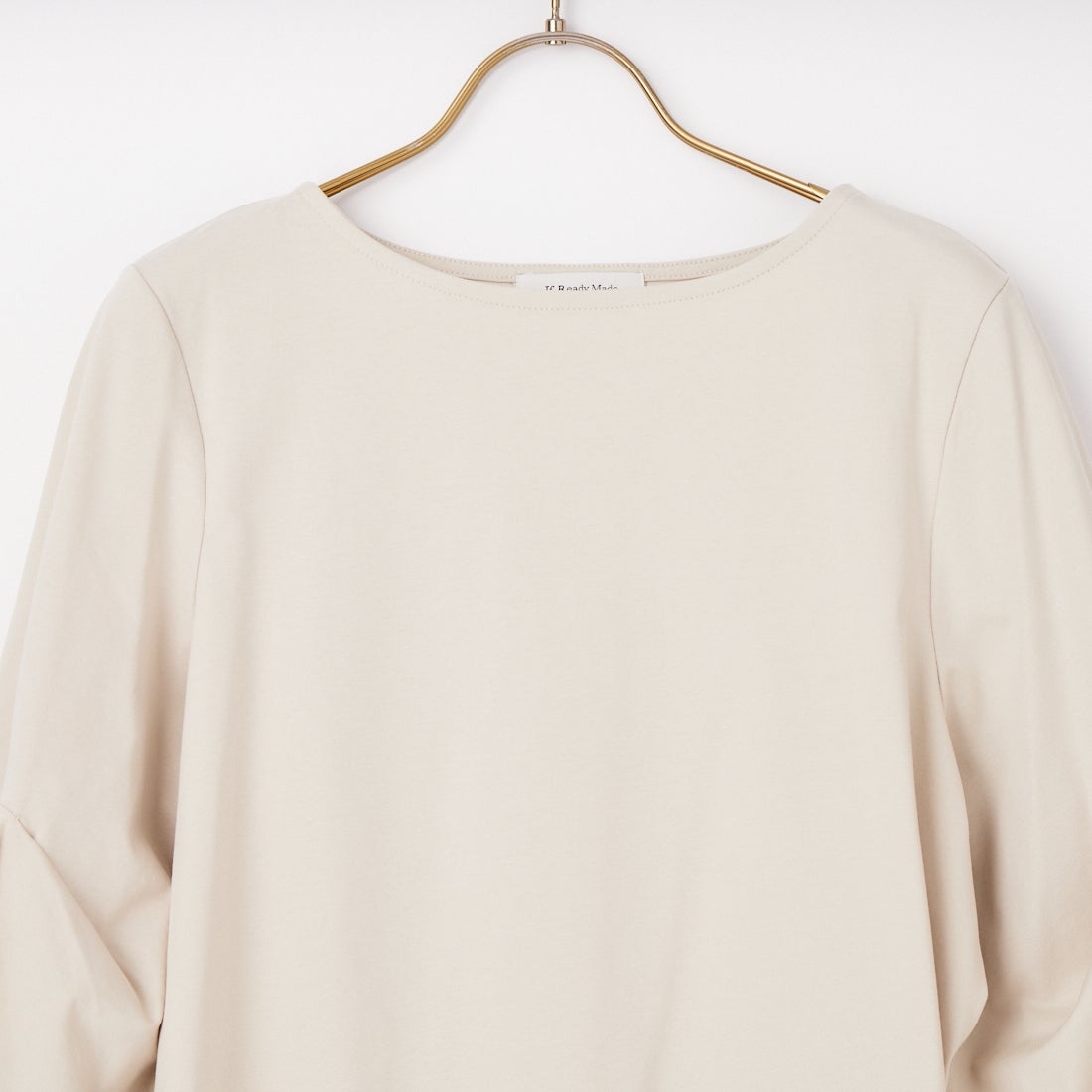 Jf Ready Made [ジェイエフレディメイド] TCシルケット袖たくし上げ7分袖Tシャツ [3211102] 714 ｸﾞﾚｰｼﾞ