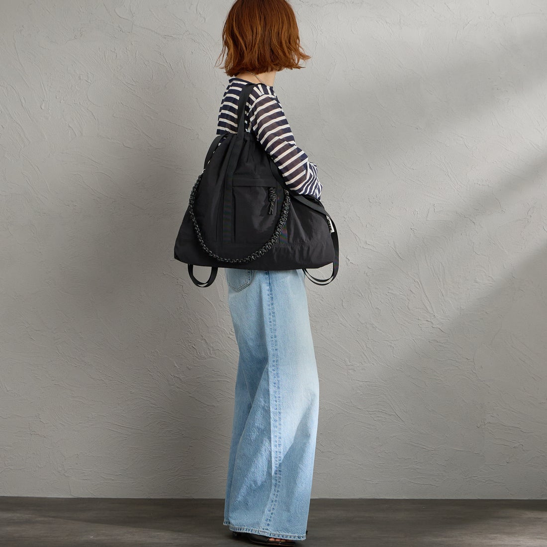 CONTROL FREAK [コントロールフリーク] ナイロン3WAYスクエアトートバッグ [254-120526] ﾌﾞﾗｯｸ