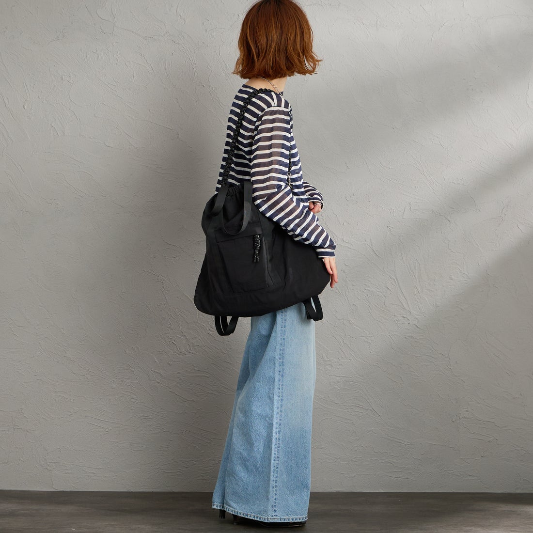 CONTROL FREAK [コントロールフリーク] ナイロン3WAYスクエアトートバッグ [254-120526] ﾌﾞﾗｯｸ