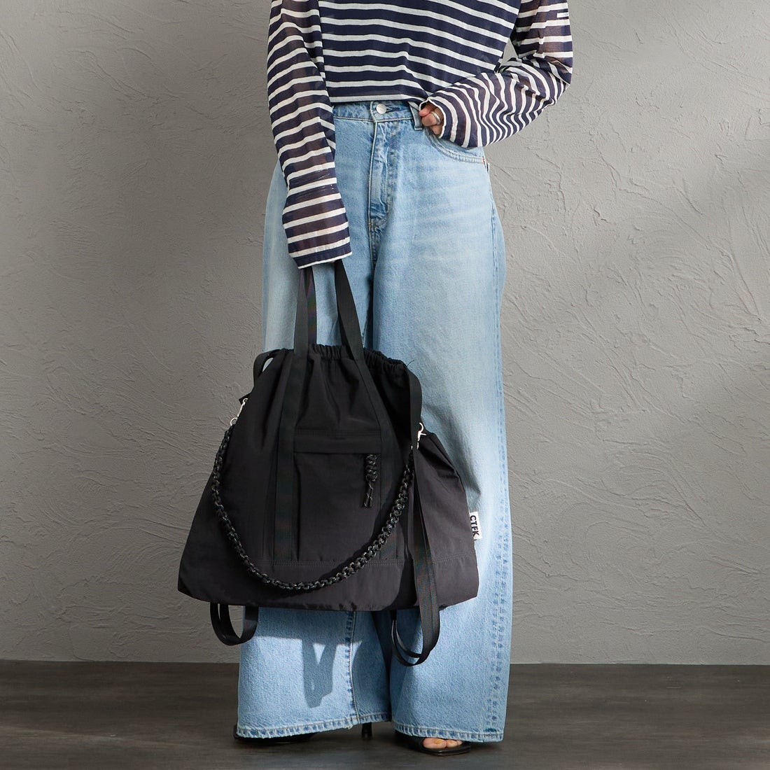 CONTROL FREAK [コントロールフリーク] ナイロン3WAYスクエアトートバッグ [254-120526] ﾌﾞﾗｯｸ