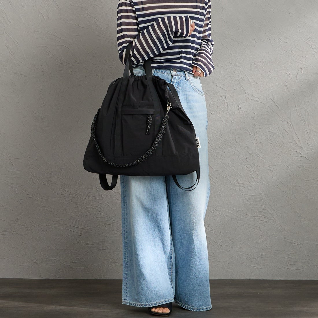 CONTROL FREAK [コントロールフリーク] ナイロン3WAYスクエアトートバッグ [254-120526] ﾌﾞﾗｯｸ