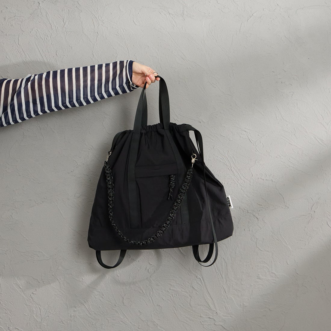 CONTROL FREAK [コントロールフリーク] ナイロン3WAYスクエアトートバッグ [254-120526] ﾌﾞﾗｯｸ