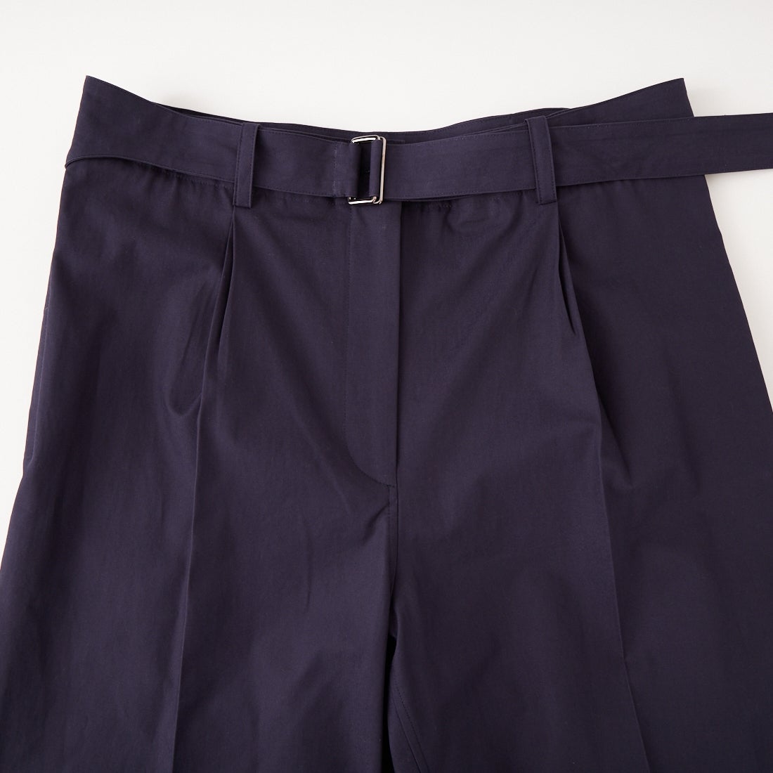 SOPHIE TALKS ABOUT THE WEATHER [ソフィートークスアバウトザウェザー] BELTED PANTS COTTON [COM-26S-PA01] NAVY