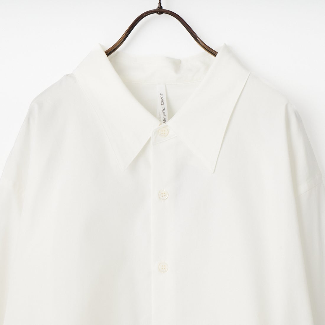 SOPHIE TALKS ABOUT THE WEATHER [ソフィートークスアバウトザウェザー] オーバーサイズシャツ [COM-26S-SH01] WHITE