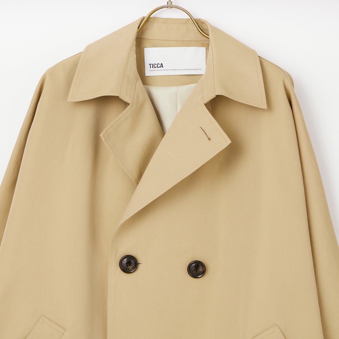 TICCA [ティッカ] テントトレンチコート [TBFS-161] BEIGE