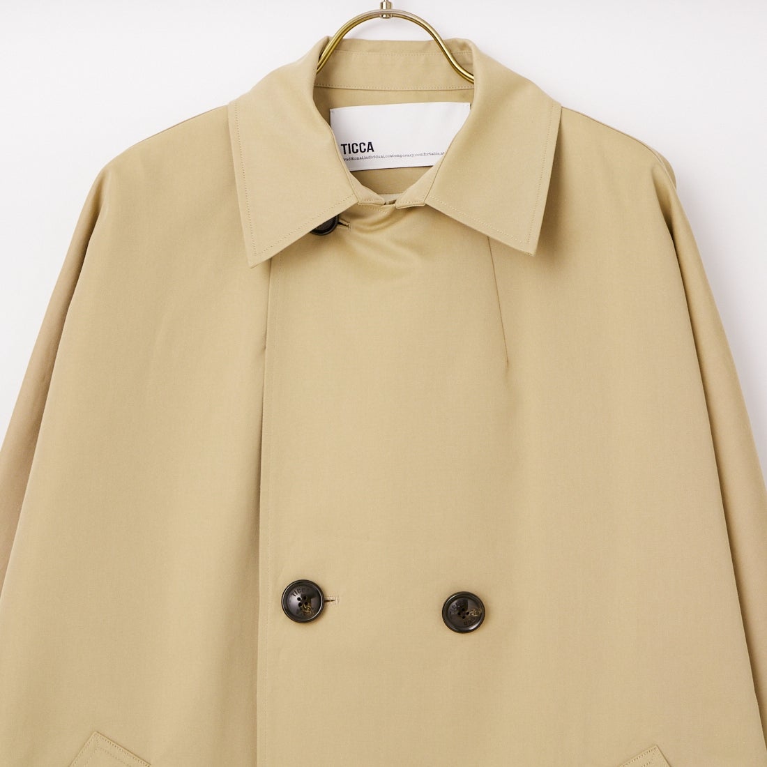 TICCA [ティッカ] テントトレンチコート [TBFS-161] BEIGE