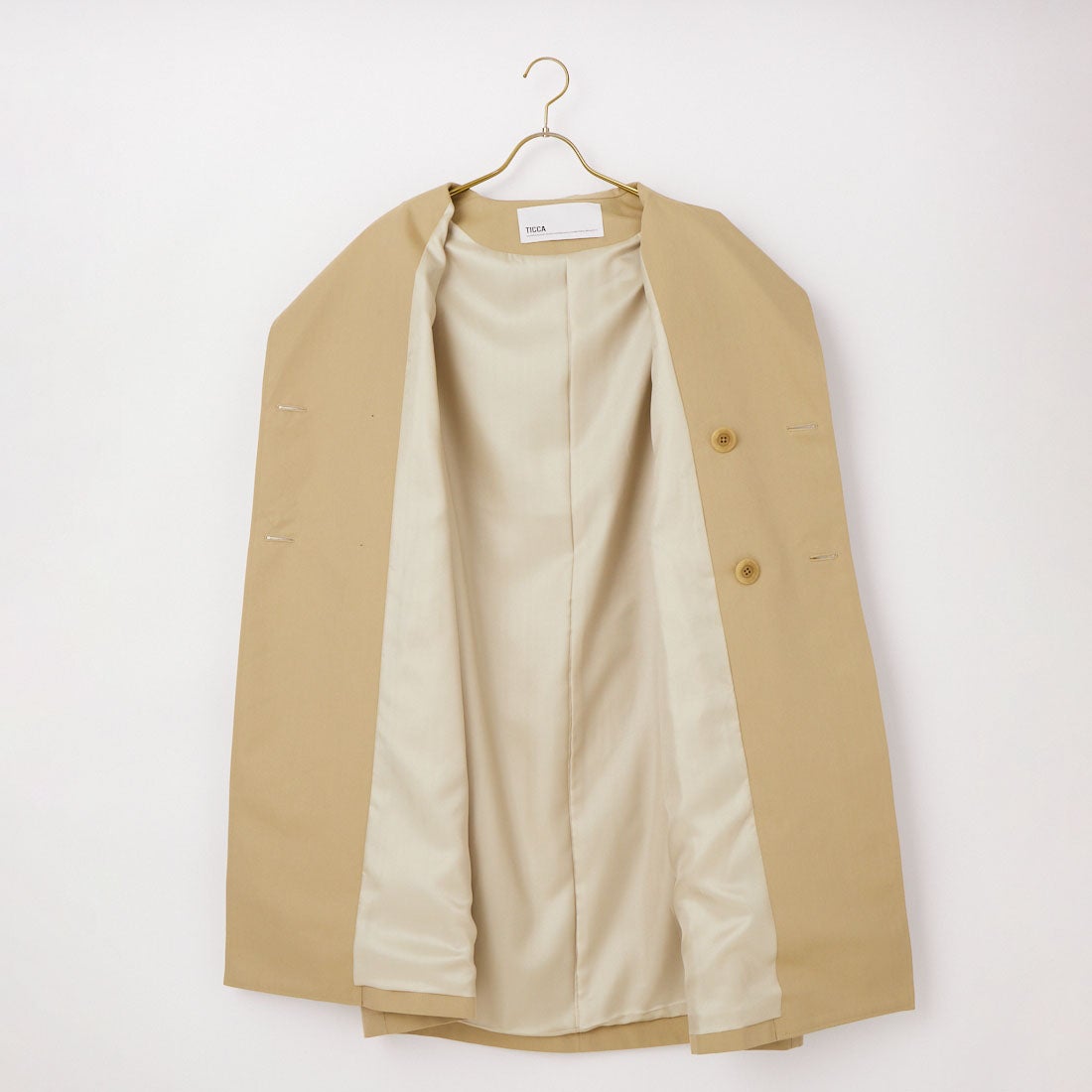 TICCA [ティッカ] テントトレンチコート [TBFS-161] BEIGE