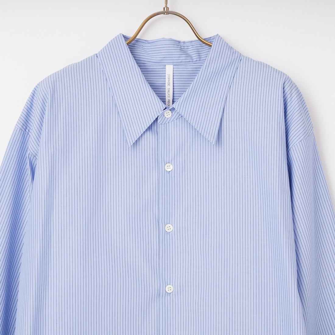 SOPHIE TALKS ABOUT THE WEATHER [ソフィートークスアバウトザウェザー] ストライプオーバーサイズシャツ [COM-26S-SH08] BLUE
